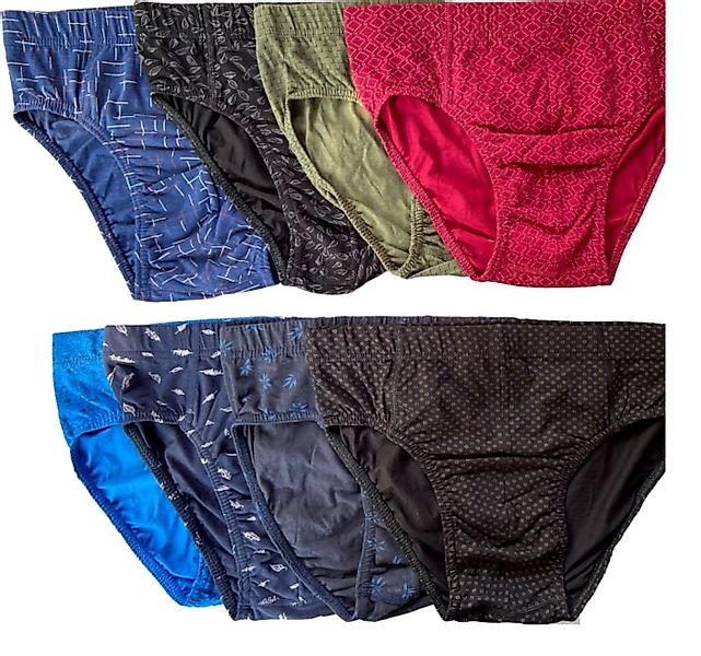 DDOnlineShop Slip 6 Stück Herren Slips Unterhosen Mehrfarbig (Spar-Set, 6-S günstig online kaufen