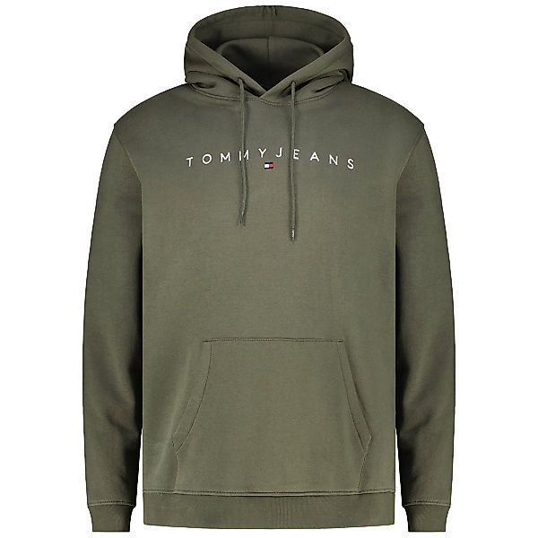 Tommy Jeans Hoodie aus Baumwollmischung Farbe oliv Größe: 5XL günstig online kaufen