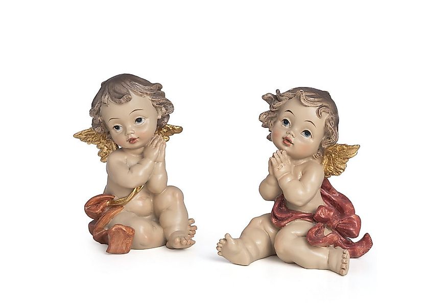 Moritz Dekofigur Engel-Figur 2er-Set betend aus Polyresin, 8,5 cm hoch, Pol günstig online kaufen