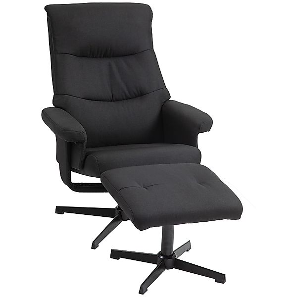 HOMCOM Relaxsessel mit Hocker, Gepolstert Fernsehsessel günstig online kaufen