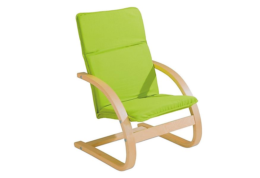 Home4You Kindersessel Apfelgrün, Birkenschicktholz, Webstoffbezug günstig online kaufen