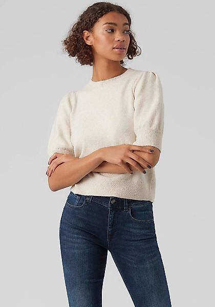 Vero Moda "VMDOFFY 2/4 O-NECK PULLOVER GA NOOS" mit kurzen Puffärmeln günstig online kaufen