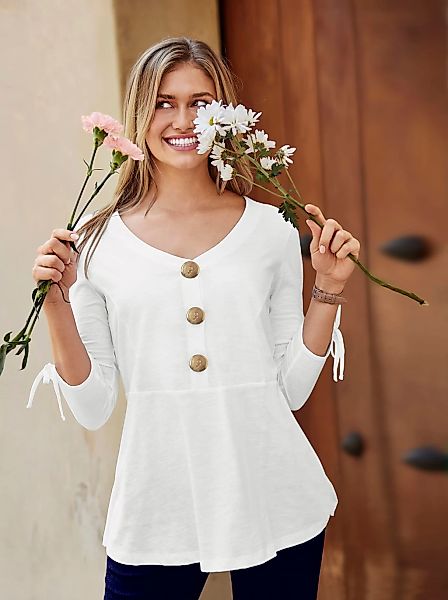 Inspirationen 3/4-Arm-Shirt "Shirt", (1 tlg.) günstig online kaufen