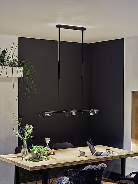 Paulmann LED Pendelleuchte »Puric Pane Effect Smart Home Zigbee 6x6W schwar günstig online kaufen
