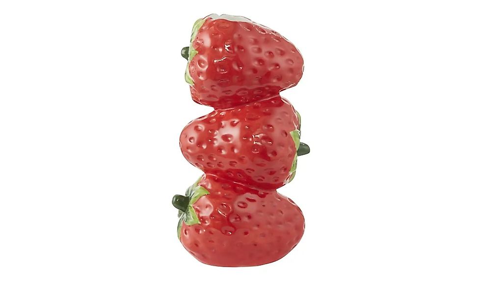 HOME STORY Vase Erdbeeren   ¦ rot ¦ Dolomite ¦ Maße (cm): B: 9 H: 20 Access günstig online kaufen
