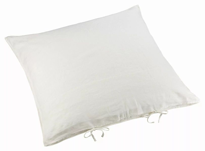 Bettwäsche 100% Leinen  MOON Farbe: weiß-Kissenbezug 50x50 günstig online kaufen