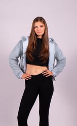 Passioni Fellimitatjacke Flauschige Bomberjacke mit Kapuze günstig online kaufen