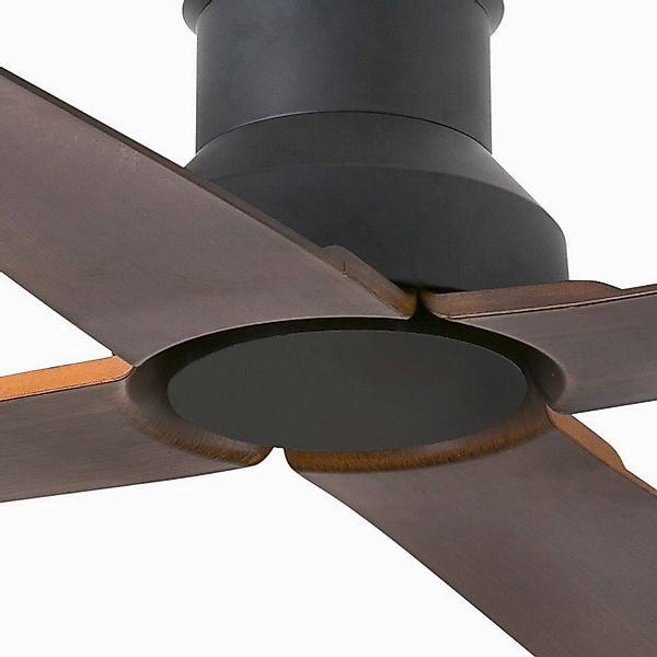 Deckenventilator Winche M, IP44, für außen, wenge günstig online kaufen