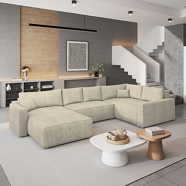 Masseno Ecksofa VELAMI mit Schlaffunktion U-Form, günstig online kaufen