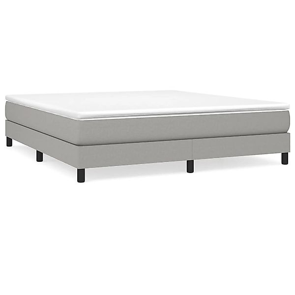 vidaXL Boxspringbett mit Matratze Hellgrau 180x200 cm Stoff1399705 günstig online kaufen