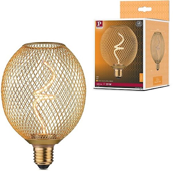 Paulmann LED-Leuchtmittel »Metallic Glow Standard 230V LED Globe dimmbar Me günstig online kaufen