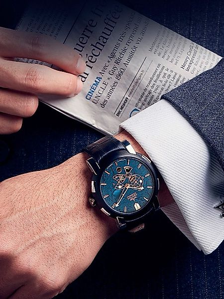 Kronsegler Automatikuhr Meteorit Herren Armbanduhr m. günstig online kaufen
