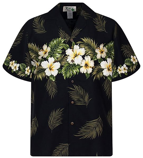 KY's Hawaiihemd Hibiscus Brustdruck Original Hawaiihemd günstig online kaufen