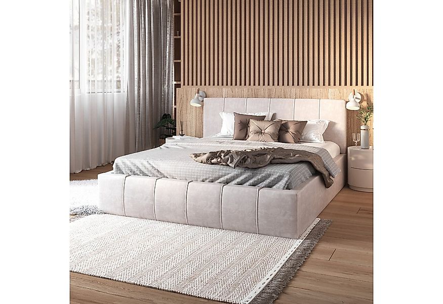 FDM Polsterbett FLORIDA Bettgestell 90x200, 120x200, 140x200, 160x200, 180x günstig online kaufen