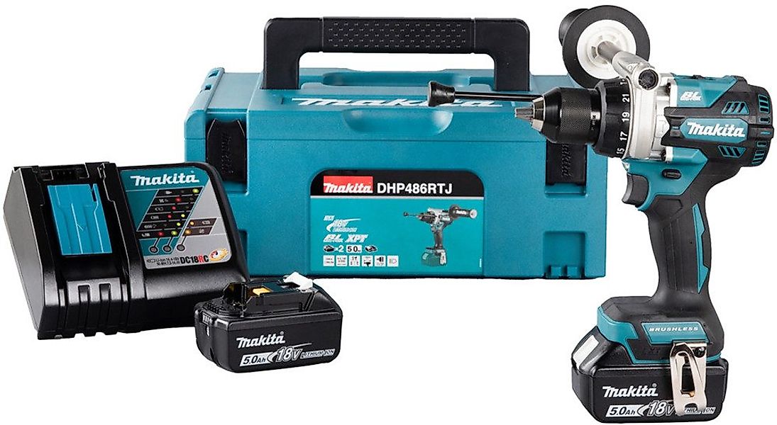 Makita Akku-Schlagbohrschrauber DHP486RTJ, (Set), inkl. 2 günstig online kaufen