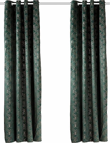 my home Vorhang Velvet Foil, Ösen günstig online kaufen