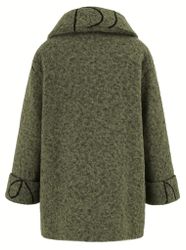 Mississhop Fellimitatmantel Damen Übergangsmantel mit Muster günstig online kaufen