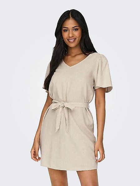 JACQUELINE de YONG Shirtkleid kurzes oberschenkellang Kurzarm V-Ausschnitt günstig online kaufen