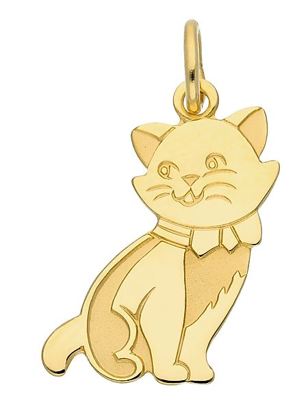 Adelia´s Kettenanhänger 333 Gold Anhänger Katze, günstig online kaufen