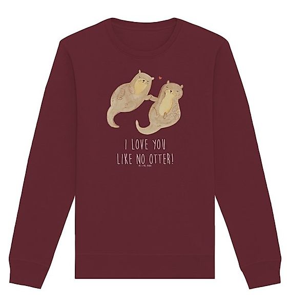 Mr. & Mrs. Panda Longpullover Größe XS Otter Hände halten - Burgundy - Gesc günstig online kaufen