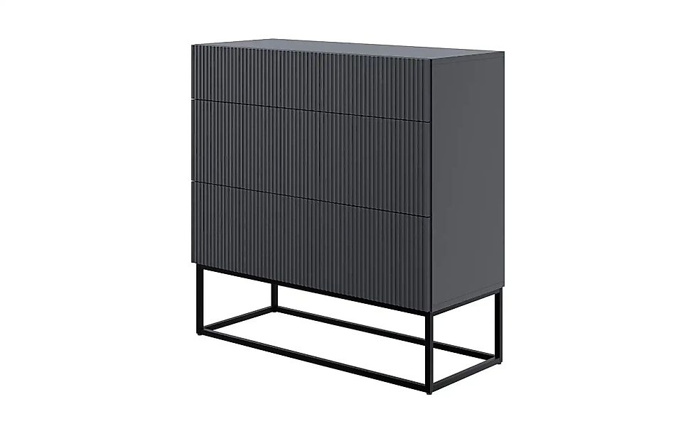 Highboard  Veldio ¦ schwarz ¦ Maße (cm): B: 90 H: 90 Kommoden & Sideboards günstig online kaufen
