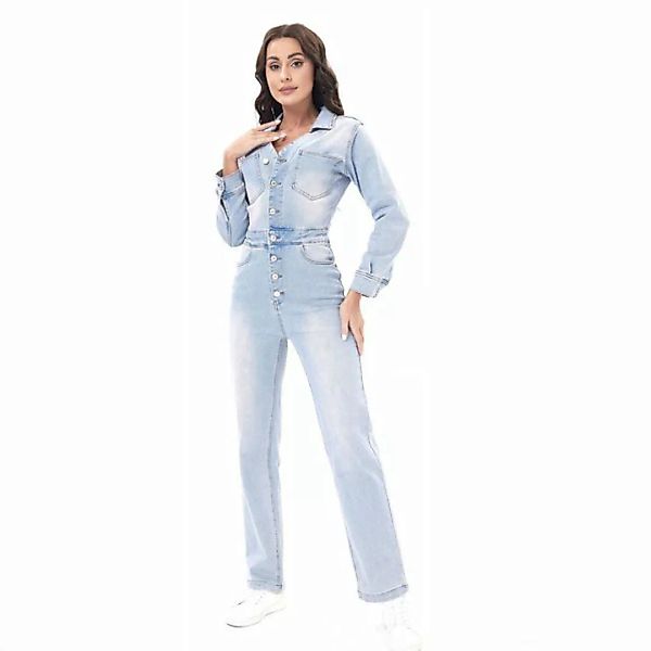 Ital-Design Jumpsuit Jeans-Overall für Damen – Komfort & Stil im Sommer (86 günstig online kaufen