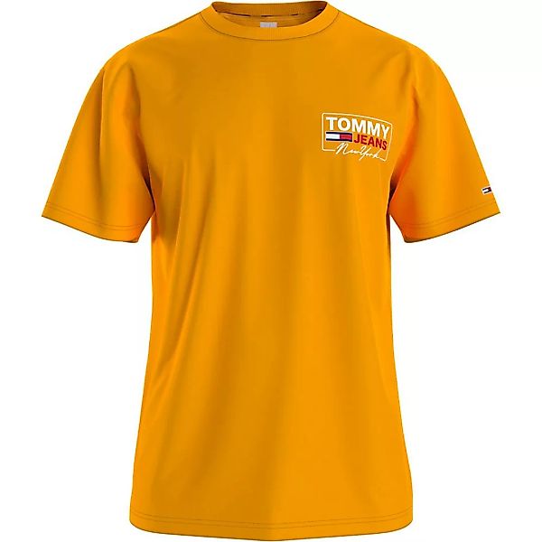 Tommy Jeans Ny Script Box Back Logo Kurzärmeliges T-shirt XL Florida Orange günstig online kaufen