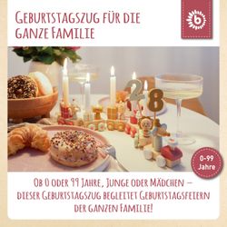 BIECO Kerzenhalter Bieco Geburtstagszug Holz - günstig online kaufen