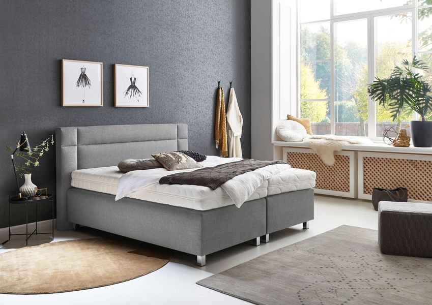 Westfalia Schlafkomfort Boxspringbett mit LED-Beleuchtung günstig online kaufen