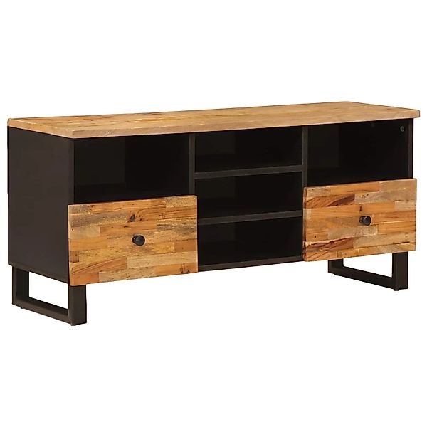 vidaXL TV-Schränk Corona Braun 100 x 33 x 46 cm Massivholz Mango 4018314 günstig online kaufen