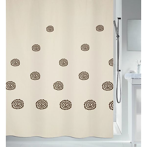 Spirella Duschvorhang Tribal 180 cm x 200 cm Beige günstig online kaufen