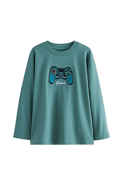Next Langarmshirt Langärmeliges Grafik-T-Shirt (1-tlg) günstig online kaufen