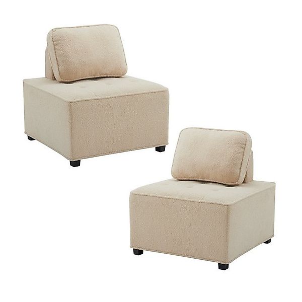 i@home Ecksofa,Einzelsofa, Wohnzimmer-Modulsofa, Freizeitsessel, armloser S günstig online kaufen