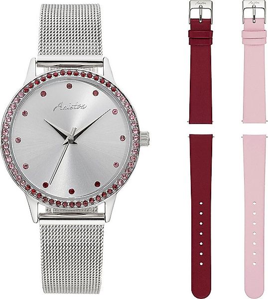 Aniston JEWELRY & WATCHES Quarzuhr, (Set, 3-tlg., mit 2 Wechselbändern), Ar günstig online kaufen