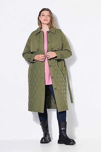 Studio Untold Wintermantel Trenchcoat Teil- Steppung wattiert Bindegürtel günstig online kaufen