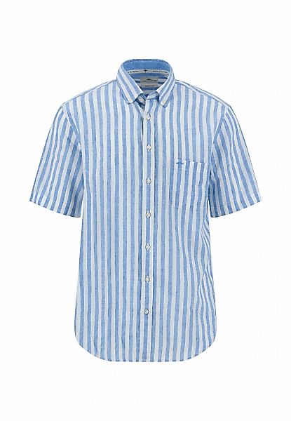 FYNCH-HATTON Leinenhemd, kurzarm, im Streifendesign günstig online kaufen