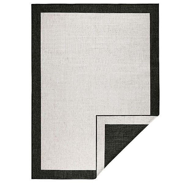 NORTHRUGS Teppich In- & Outdoor Wendeteppich Panama Creme Schwarz, rechteck günstig online kaufen