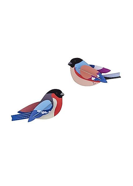 studio ROOF Wanddekoobjekt 3D Vogel Finken 2er Set (2 St), Zum Zusammenstec günstig online kaufen