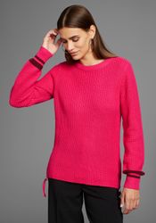 HECHTER PARIS Rundhalspullover mit Zipeinsatz günstig online kaufen