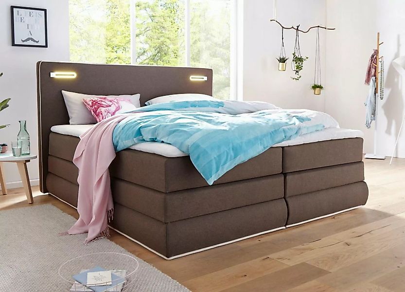 COLLECTION AB Boxspringbett Ninoni, inkl. Bettkasten, Topper und wahlweise günstig online kaufen