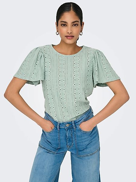 ONLY Kurzarmshirt "ONLRIVERSIDE S/S FLAIRED TOP JRS" günstig online kaufen