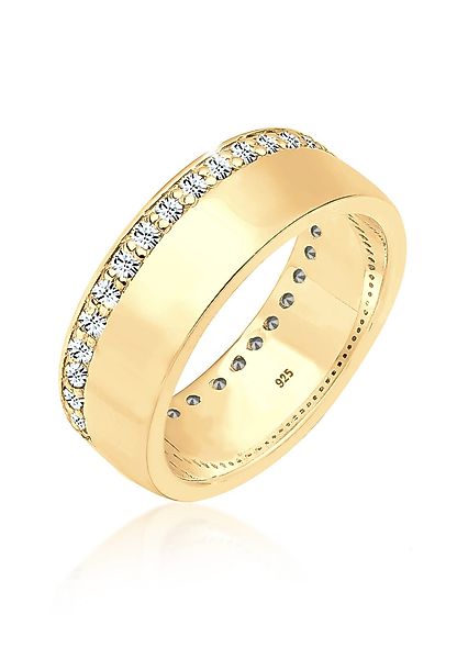 Elli Fingerring Bandring Kristalle Funkelnd 925 günstig online kaufen