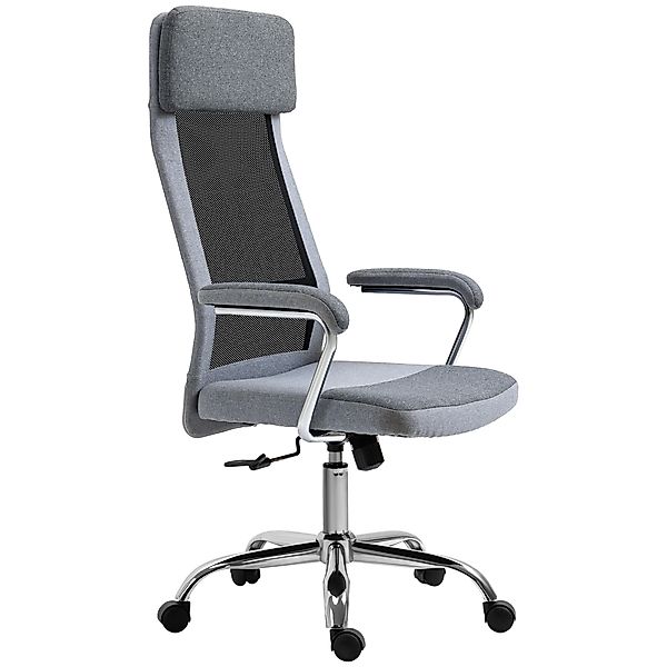 Vinsetto Bürostuhl Ergonomisch Drehbar, Höhenverstellbar und Wippfunktion, günstig online kaufen