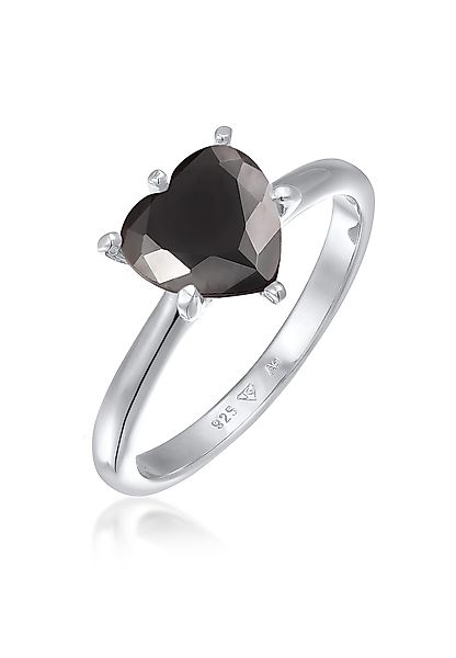 Elli Fingerring Herz Zirkonia Verlobungsring Solitär günstig online kaufen