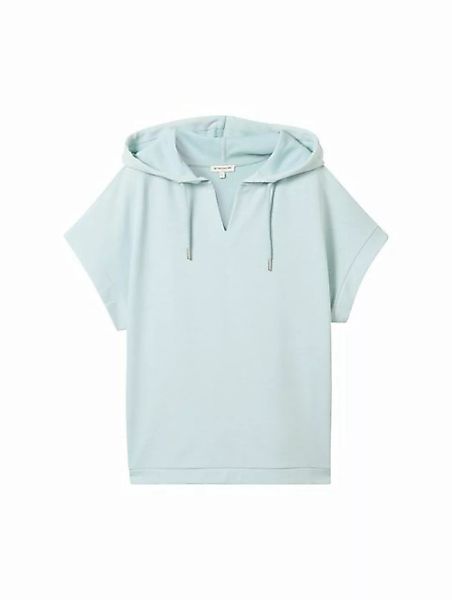 TOM TAILOR Sweatshirt Sweatshirt with hood, dusty mint blue günstig online kaufen