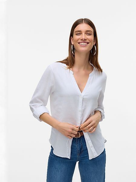 Vero Moda Langarmbluse VMLINN LS V-NECK günstig online kaufen