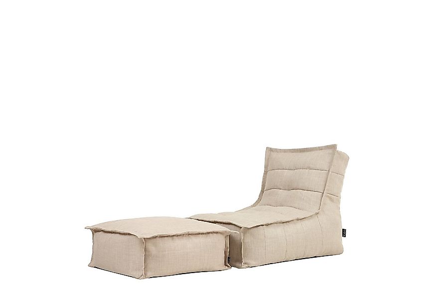 icon Sitzsack Sitzsackgarnitur mit Liege und Fußhocker „Dolce“ (Spar-Set, 1 günstig online kaufen