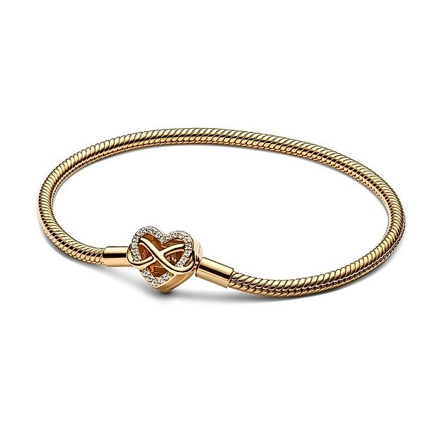 Pandora Armband Schlangenarmband für Damen Unendlichkeit, IP Gold von PANDO günstig online kaufen