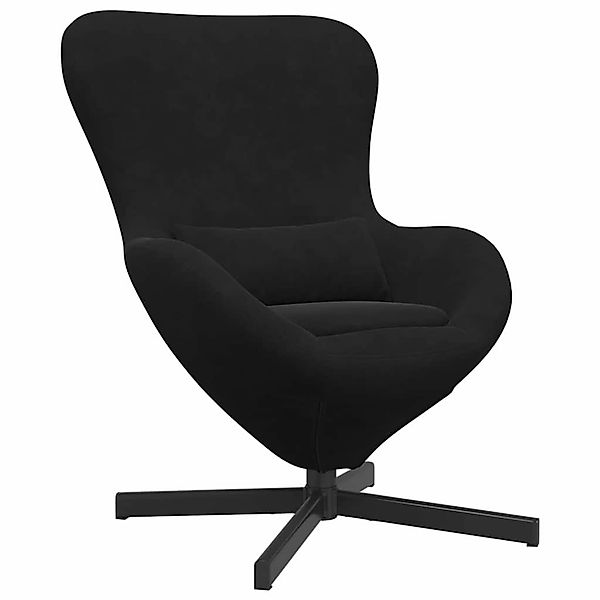 vidaXL Eiersessel Schwarz 63 x 73 x 90 cm Samt 42002762 günstig online kaufen