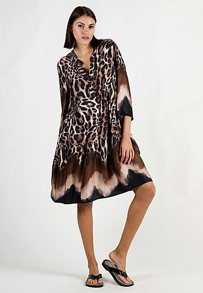 Andijamo-Fashion Druckkleid WILD GLAM Locker fallender A-Linien-Schnitt günstig online kaufen